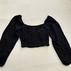 Altar’d State Black Long Sleeve Top